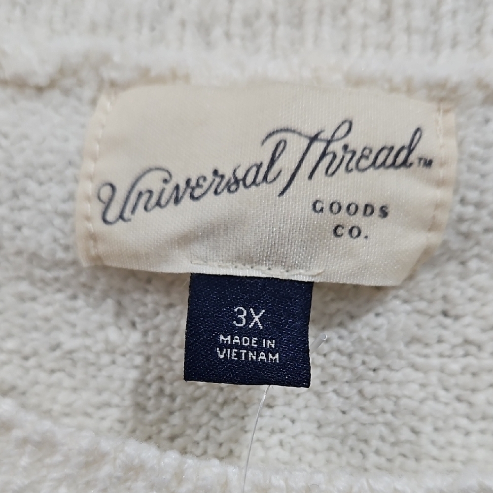 Universal Thread Cream Textured Sweater - Picture 2 of 3